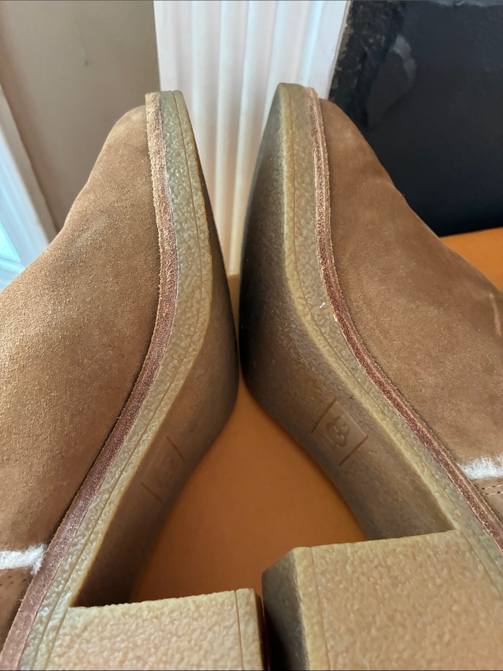 UGG Tall Suede Shearling-Lined Boots in Chestnut - Picture 11 of 12